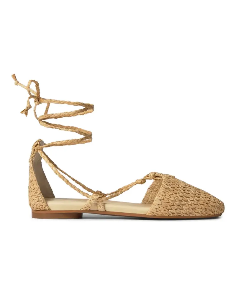 Castañer Gilda braided raffia espadrilles - Nude Nude