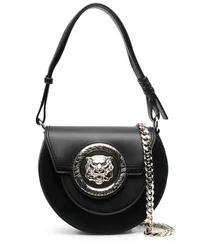 Just Cavalli Schultertasche mit Logo-Schild Schwarz