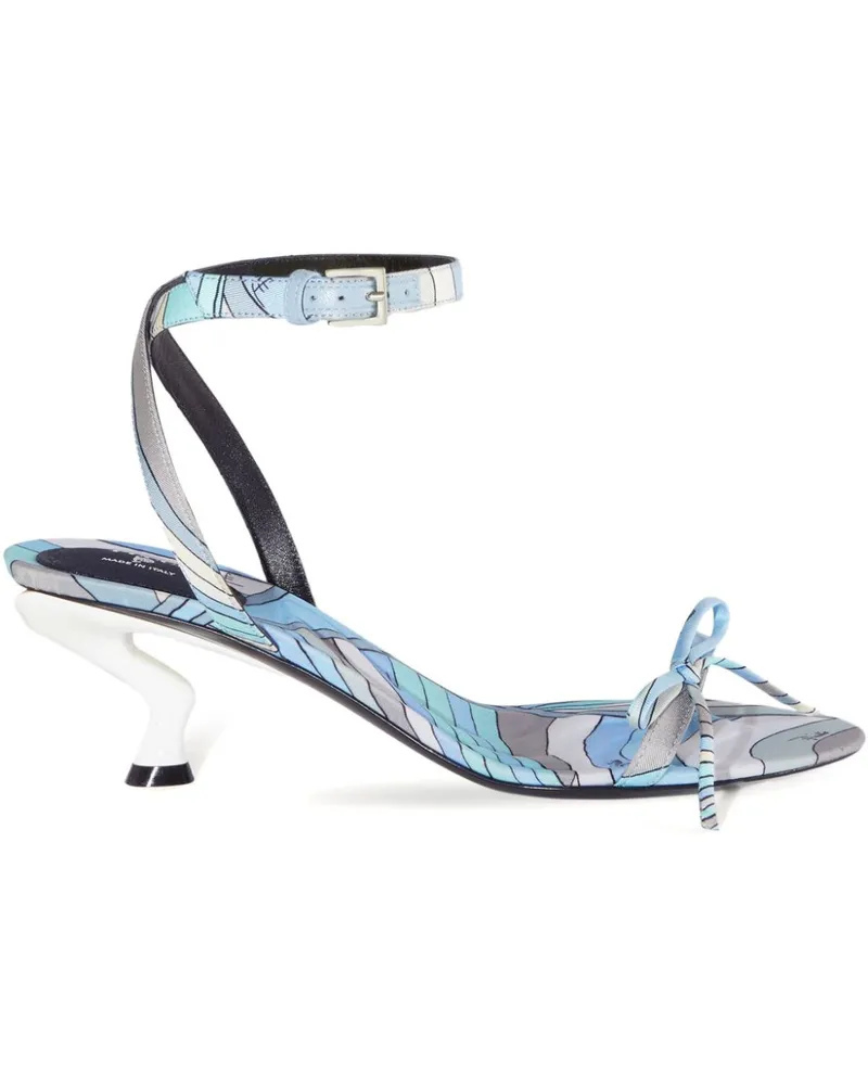 Emilio Pucci Sandalen mit Iride-Print - Blau Blau