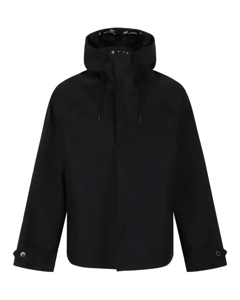 C.P. Company x Mackintosh Goggle-detail hooded jacket - Schwarz Schwarz