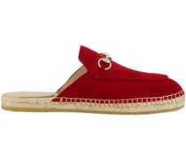 Espadrilles mit Horsebit - Rot