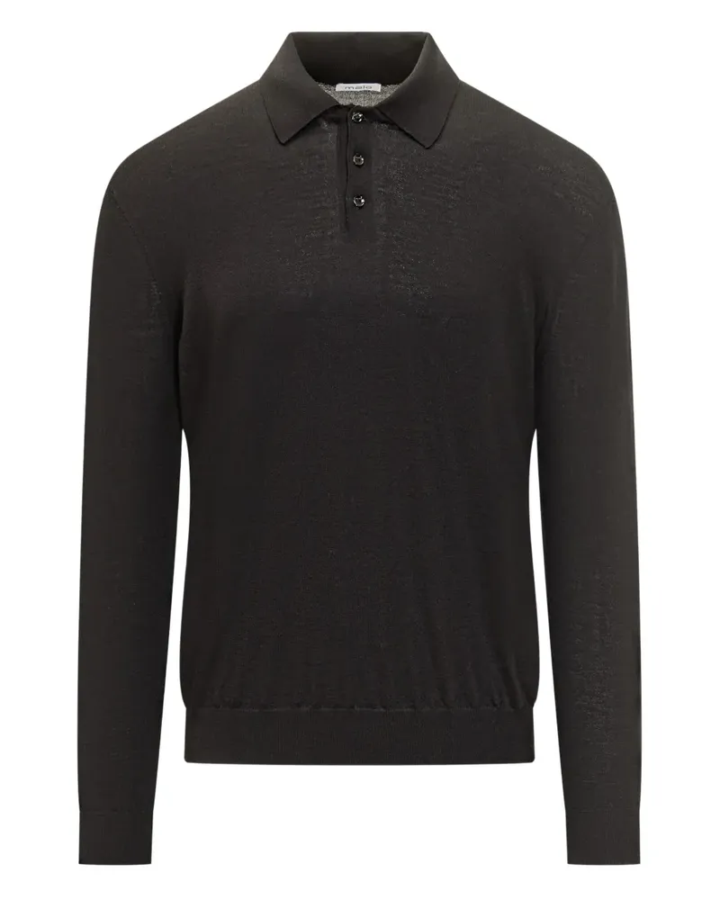 Malo Langärmeliges Poloshirt - Grau Grau