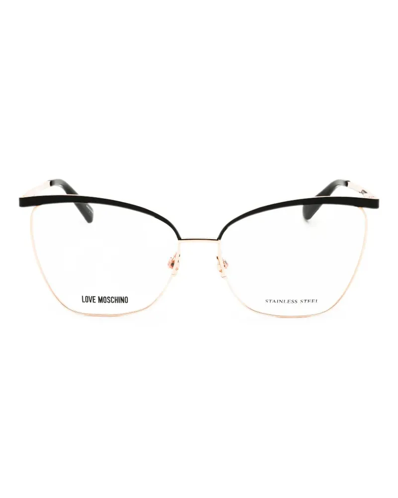 Moschino Cat-Eye-Brille - Gold Gold