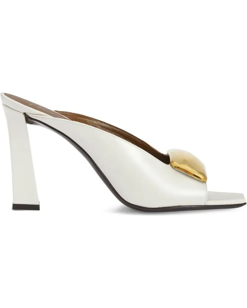 Giuseppe Zanotti Mya Stone Mules 90mm - Weiß Weiß