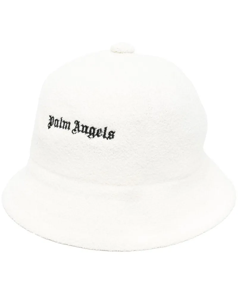 Palm Angels Fischerhut mit Logo-Stickerei - Weiß Weiß