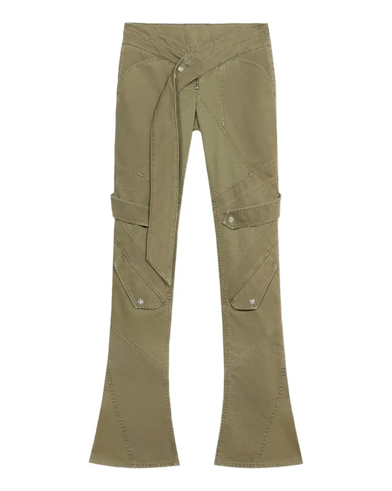 Blumarine Hose mit Gürtel - Grün Grün