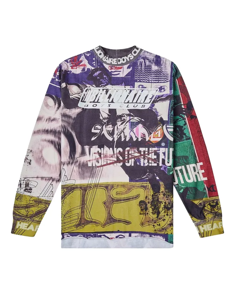 Billionaire Boys Club Motto Langarmshirt - Weiß Weiß