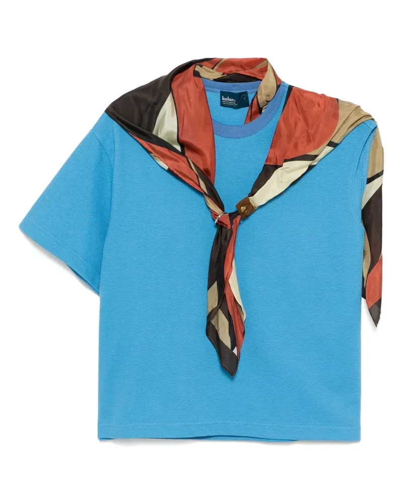 kolor Top mit Logo-Stickerei - Blau Blau