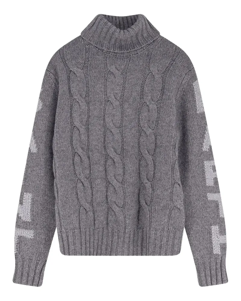 MC2 Saint Barth Adler Rollkragenpullover mit Zopfmuster - Grau Grau