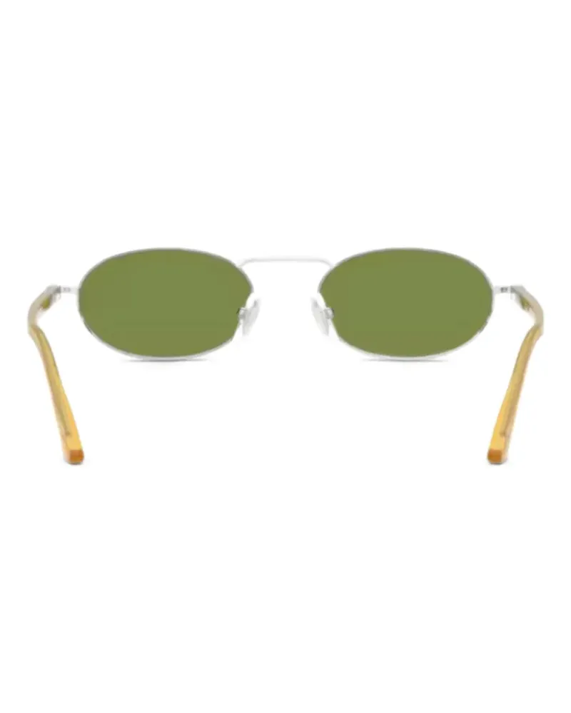 Persol Sonnenbrille mit ovalem Gestell - Silber Silber