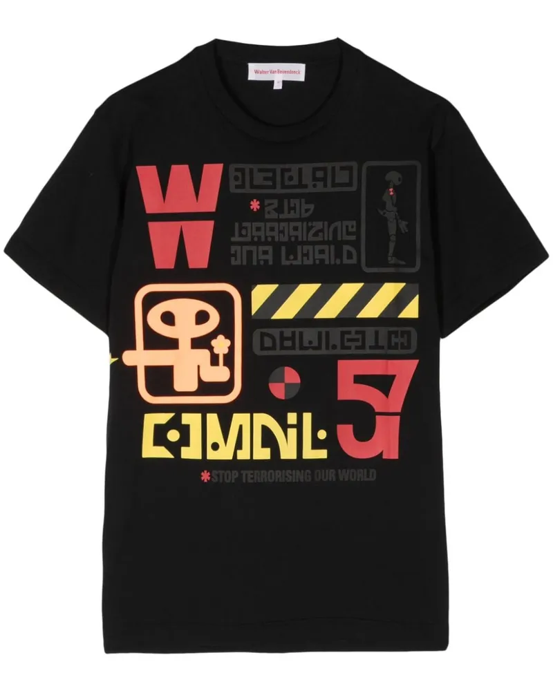 Walter van Beirendonck Electric T-Shirt Schwarz