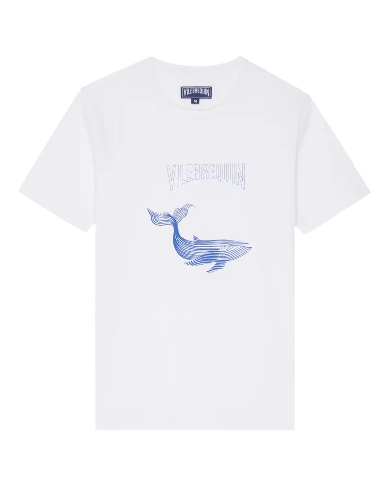 Vilebrequin T-Shirt mit Wal-Print - Weiß Weiß
