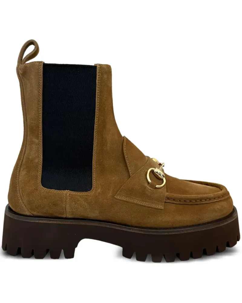 Gucci Chelsea-Boots mit Plateau - Braun Braun