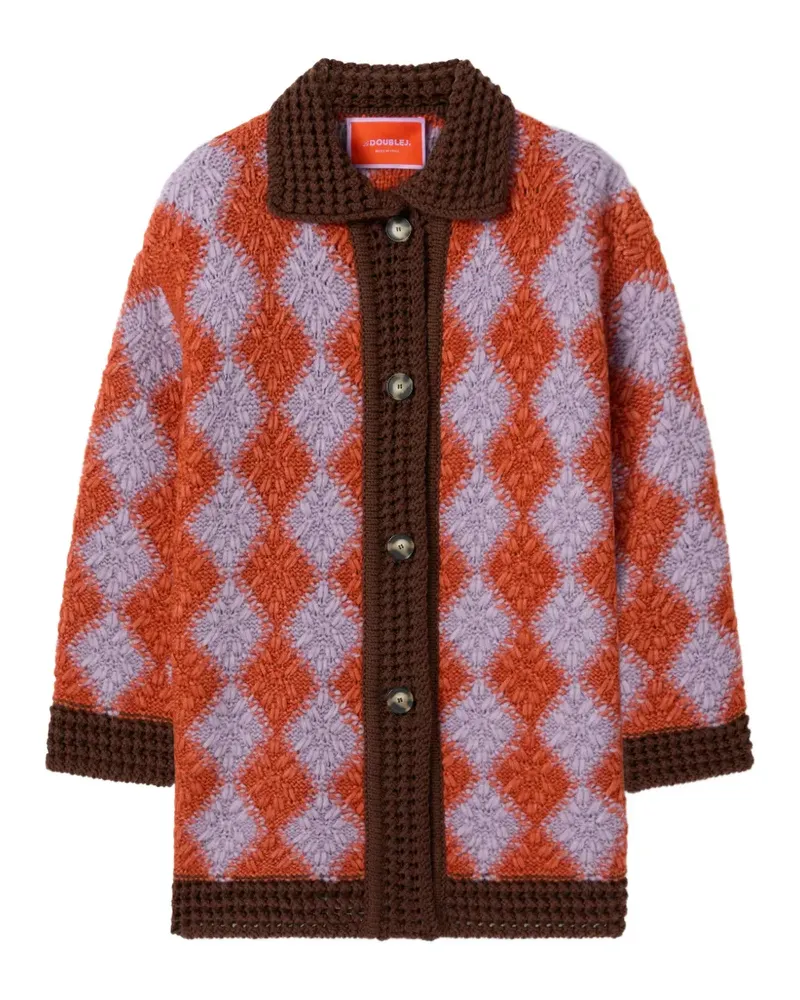La DoubleJ Gehäkelter Cardigan - Orange Orange