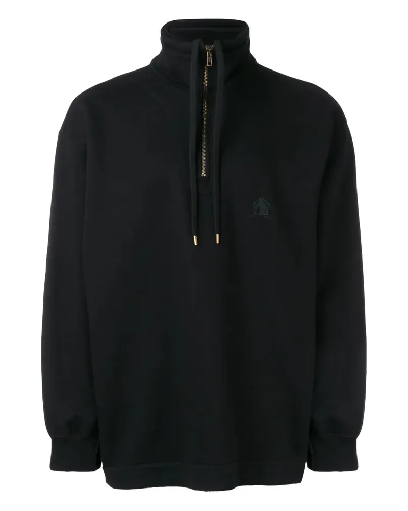 VETEMENTS Sweatshirt mit Reißverschluss - Schwarz Schwarz
