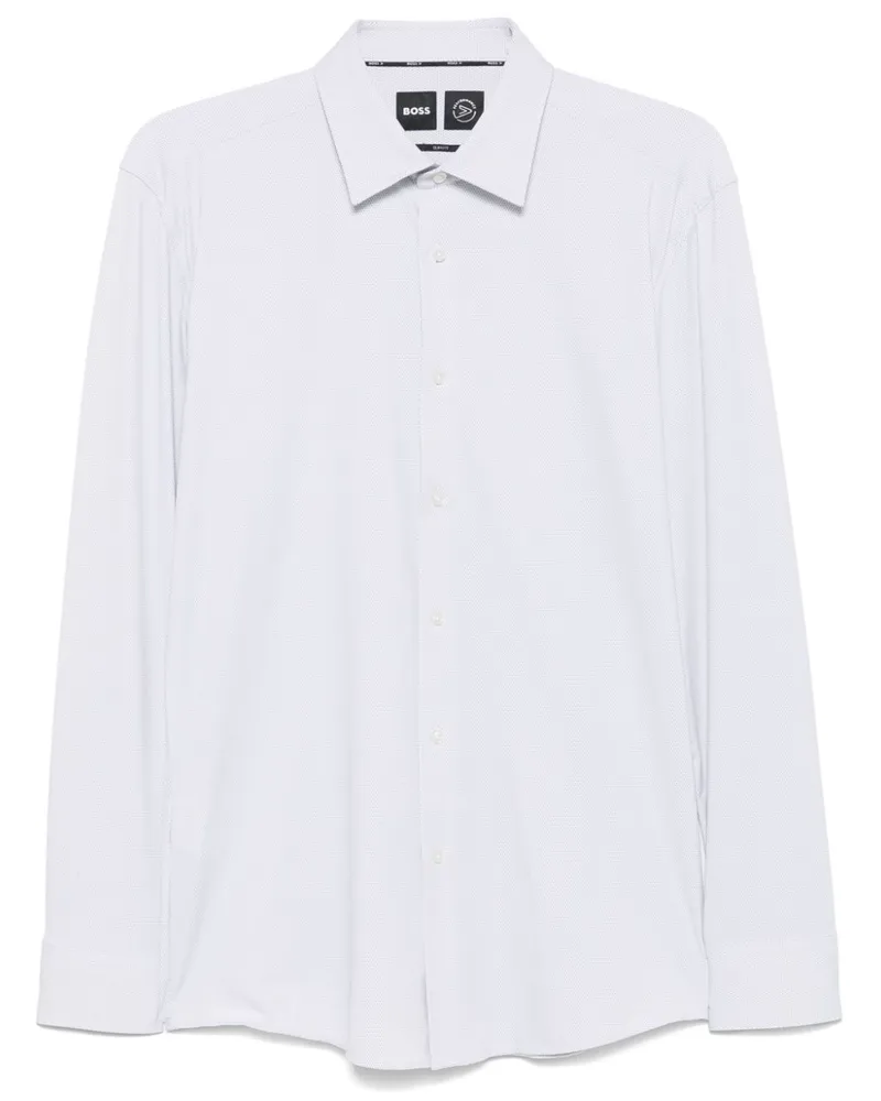HUGO BOSS Hemd aus Stretchjersey - Grau Grau