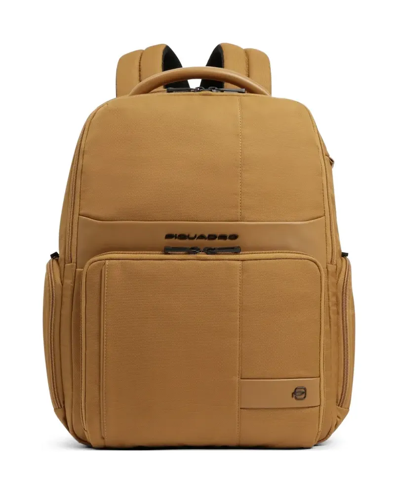 Piquadro expandable laptop backpack - Braun Braun