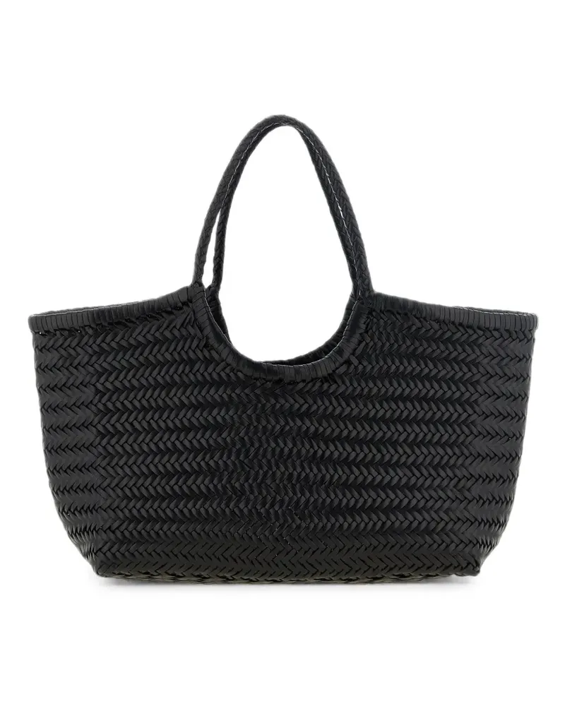 Dragon Diffusion big Nantucket woven leather shoulder bag - Schwarz Schwarz