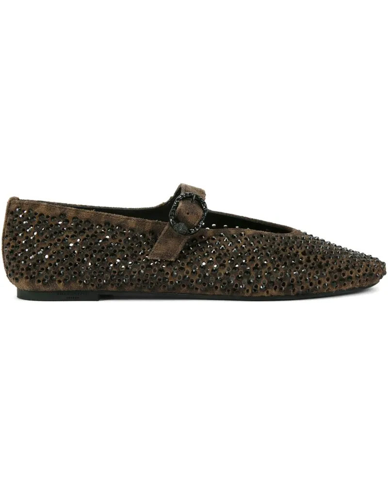 Kurt Geiger Ballerinas mit Schnallenverschluss - Braun Braun