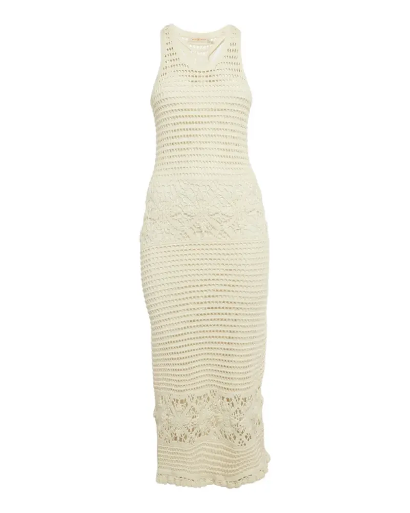 Tory Burch crochet open-knit dress - Weiß Weiß