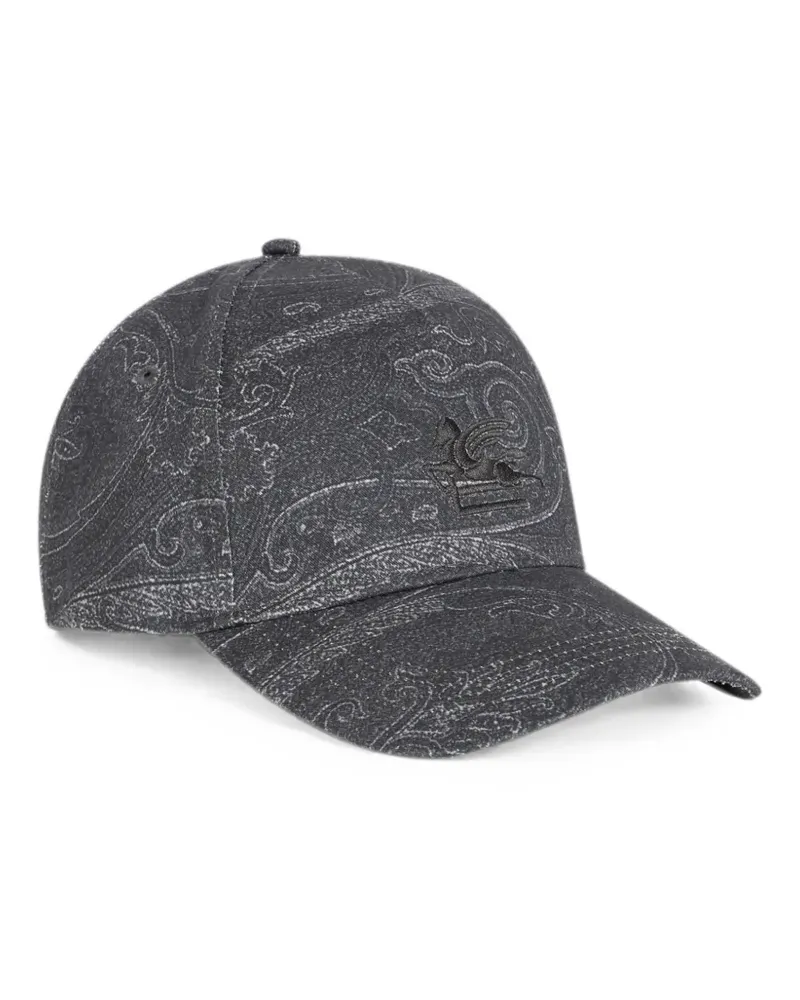 Etro Pegaso Baseballkappe - Grau Grau