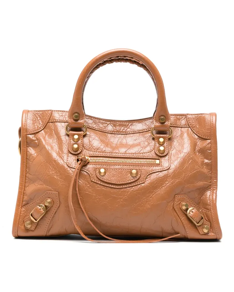 Balenciaga Kleine Le City Handtasche - Braun Braun