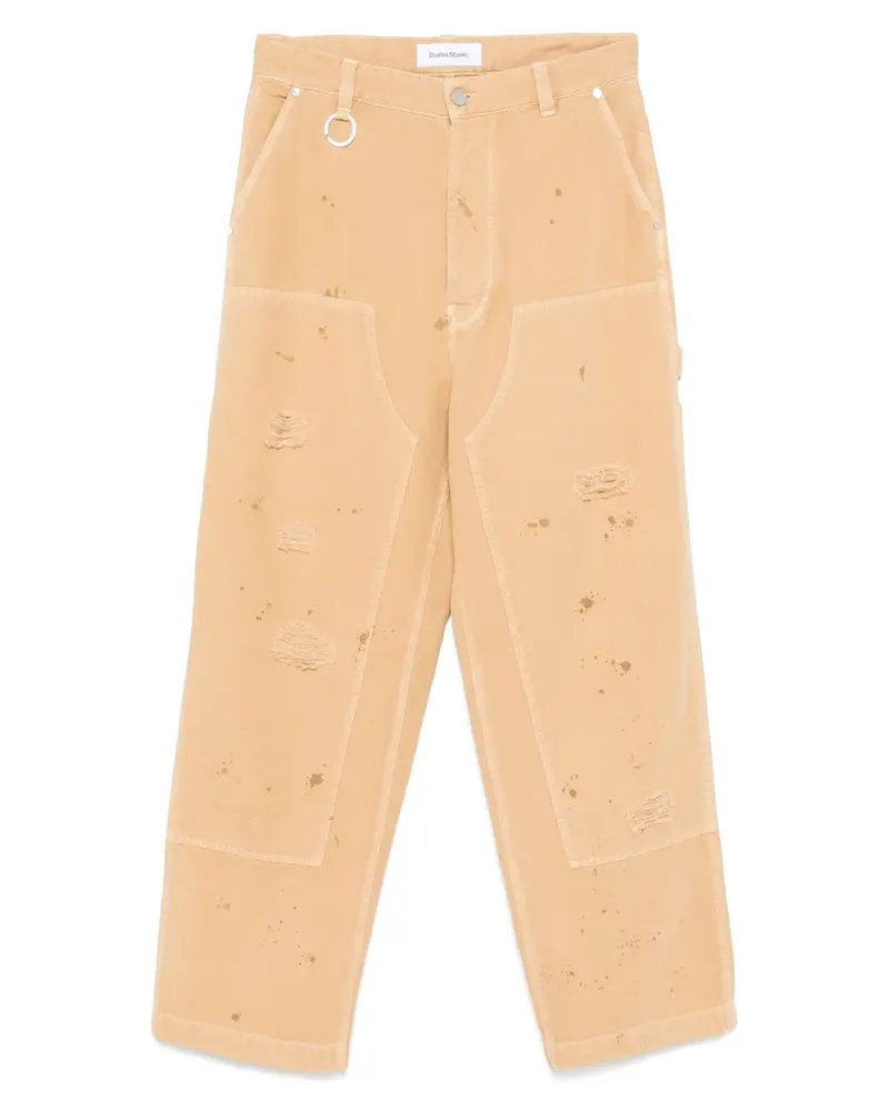Études Studio Hose im Distressed-Look - Braun Braun