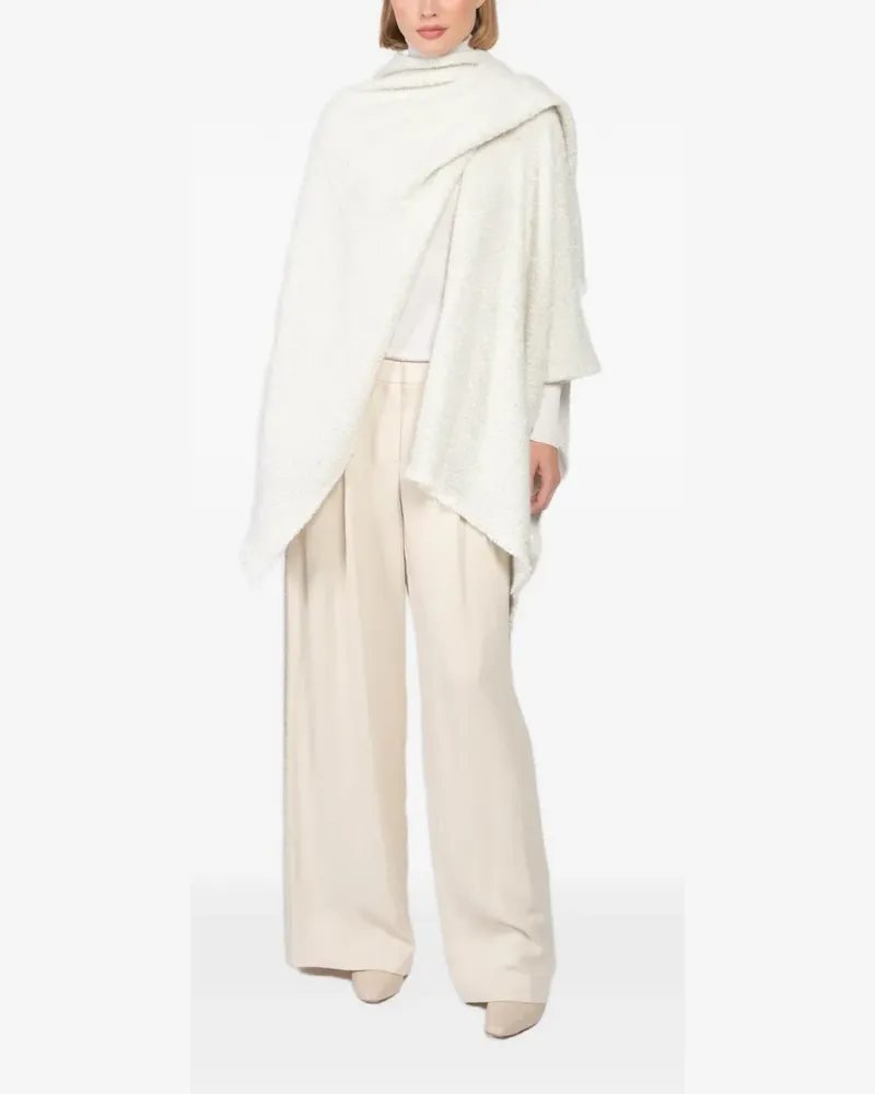 alonpi cashmere Strukturierter Schal - Weiß Weiß