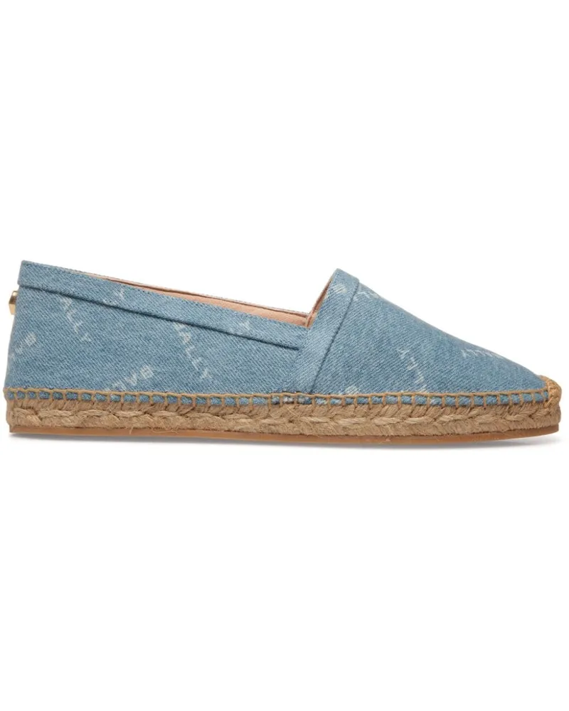 Bally Espadrilles mit Logo-Schild Blau