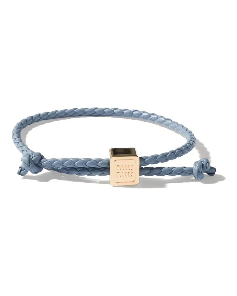 Miu Miu Armband aus Leder - Gold Gold