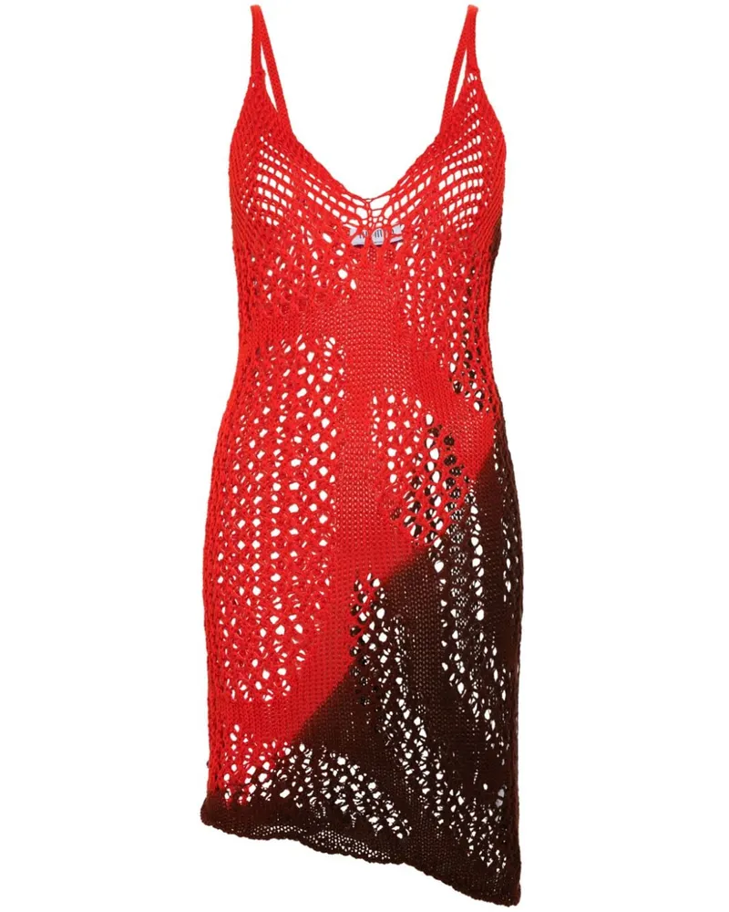 ATTICO Ärmelloses Strickkleid - Rot Rot