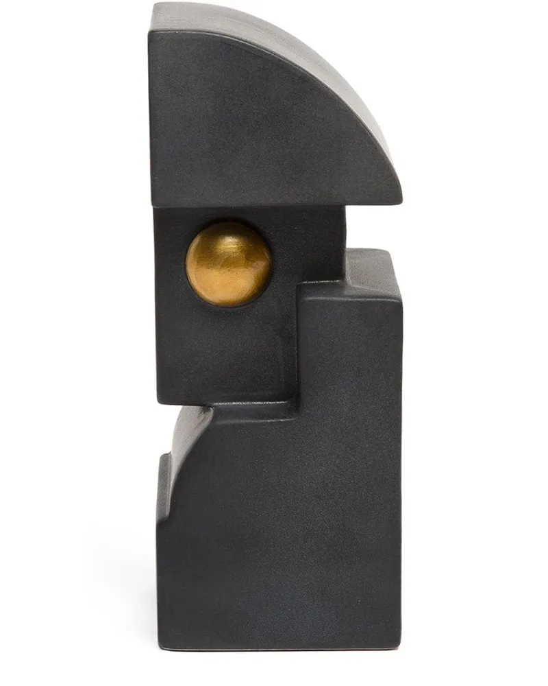 L’OBJET Cubisme' Buchstütze - Schwarz Schwarz
