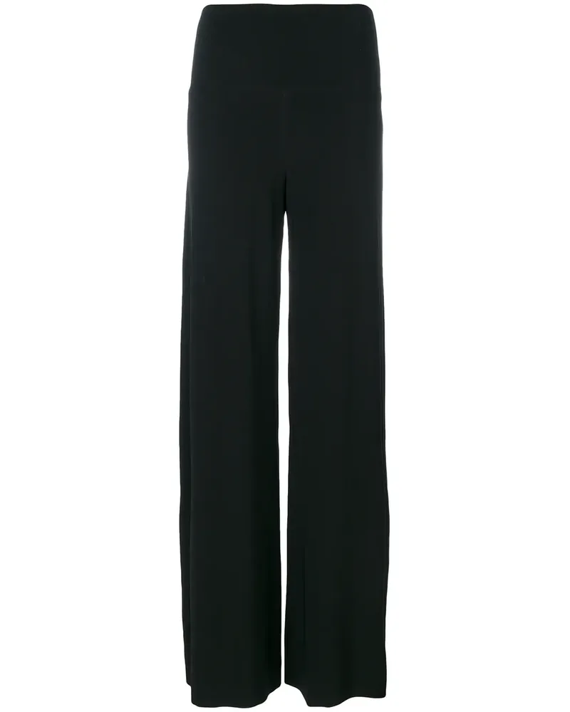 Norma Kamali Hose mit weitem Bein - Schwarz Schwarz