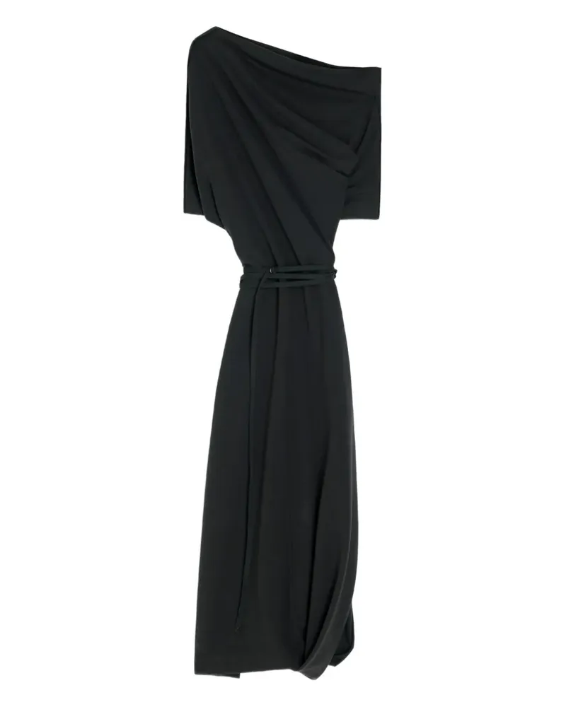 Christophe Lemaire Kleid mit verdrehtem Saum - Schwarz Schwarz