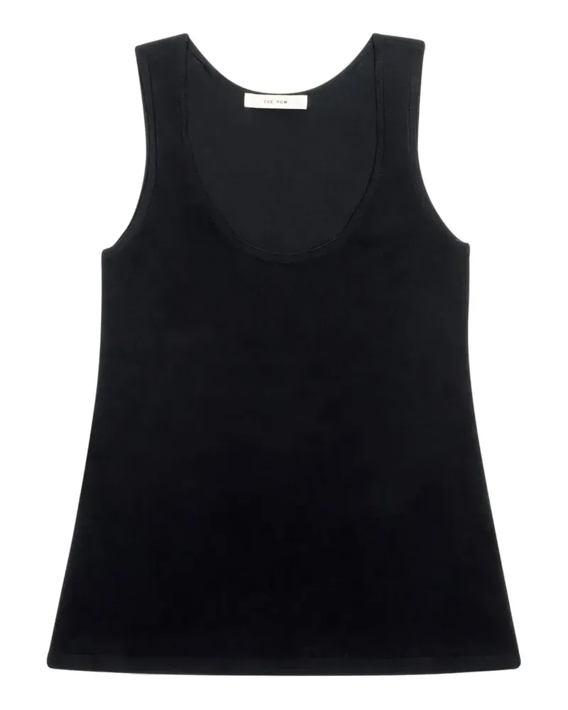 The Row scoop-neck vest - Schwarz Schwarz