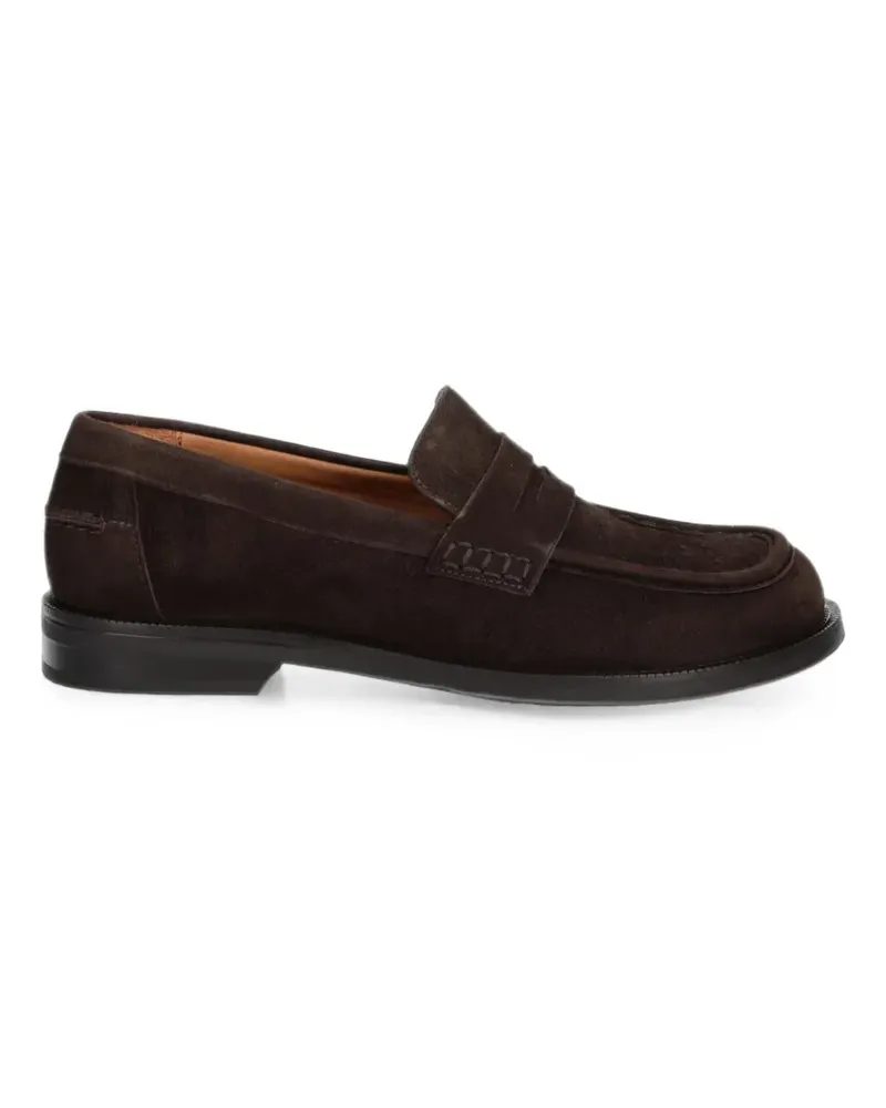 Billi Bi Penny-Loafer aus Wildleder - Braun Braun