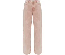 Jeans mit gefärbtem Effekt - Rosa