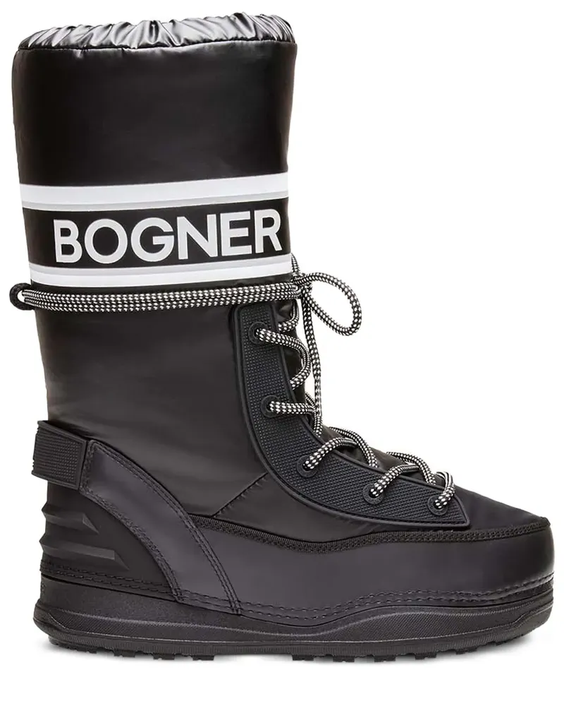 Bogner logo lace-up snow boots - Schwarz Schwarz