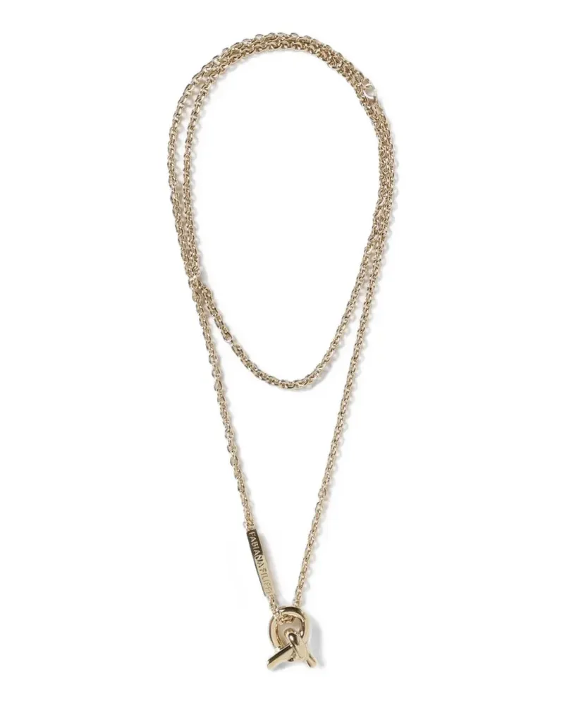 Fabiana Filippi Halskette mit Knotendetail - Gold Gold