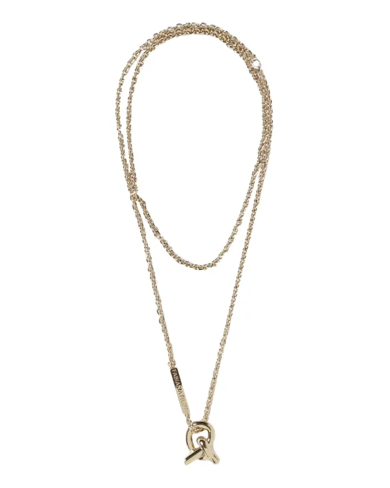 Fabiana Filippi Halskette mit Knotendetail - Gold Gold