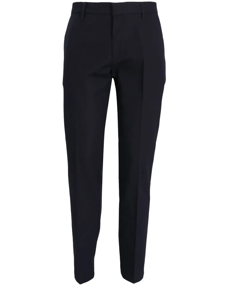 Emporio Armani Tapered-Hose mit Logo-Schild - Schwarz Schwarz