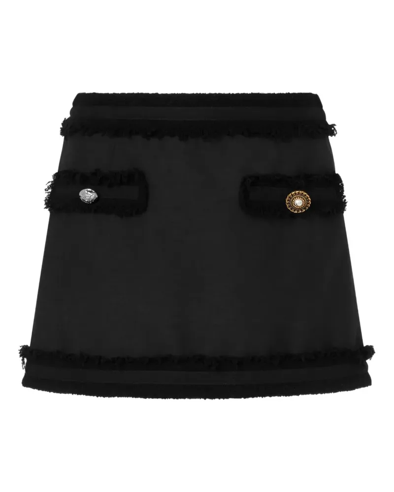 Moschino button-detail mini skirt - Schwarz Schwarz
