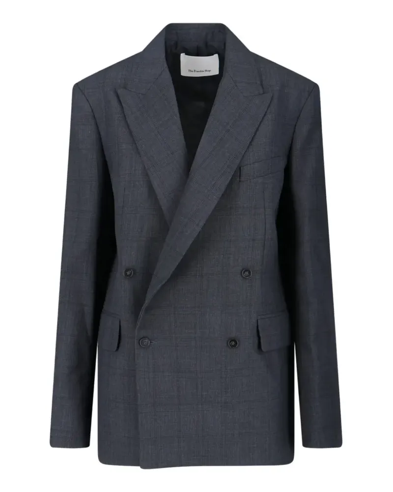 FRANKIE Shop Doppelreihiger Newark Blazer - Grau Grau