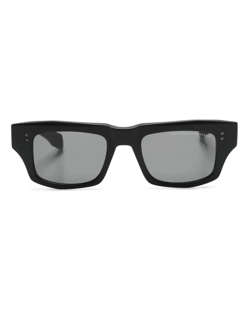 DITA Eckige Cosmohacker Sonnenbrille - Schwarz Schwarz