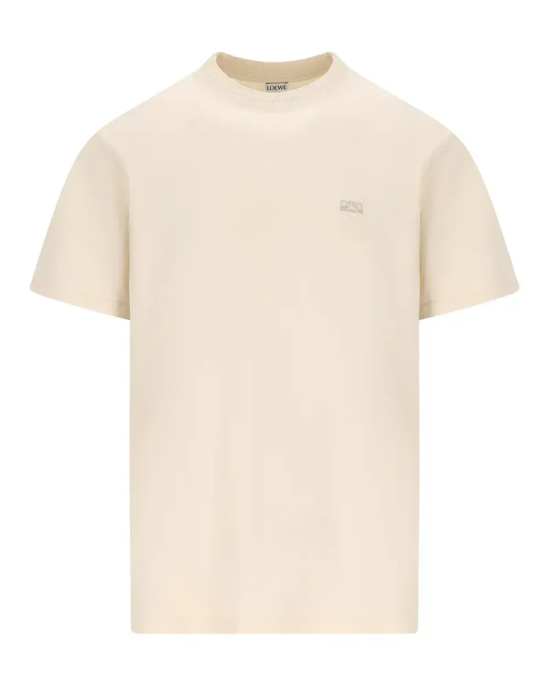 Loewe Anagram embroidered T-shirt - Nude Nude