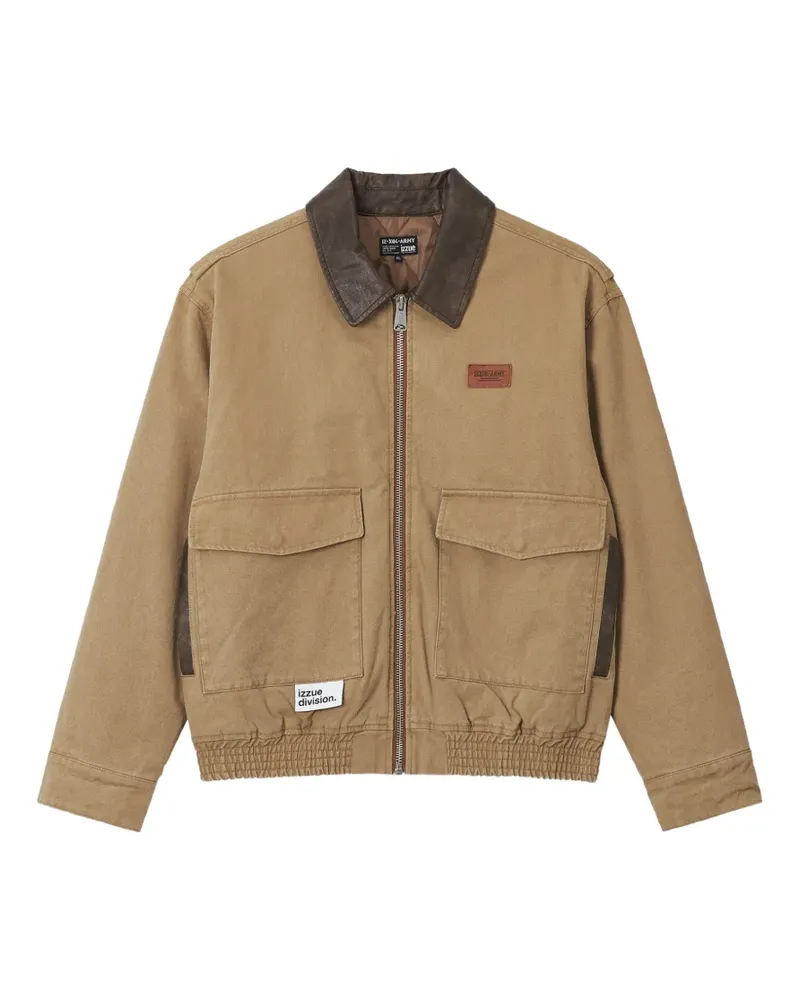 Izzue Jacke mit Kontrasteinsätzen - Nude Nude