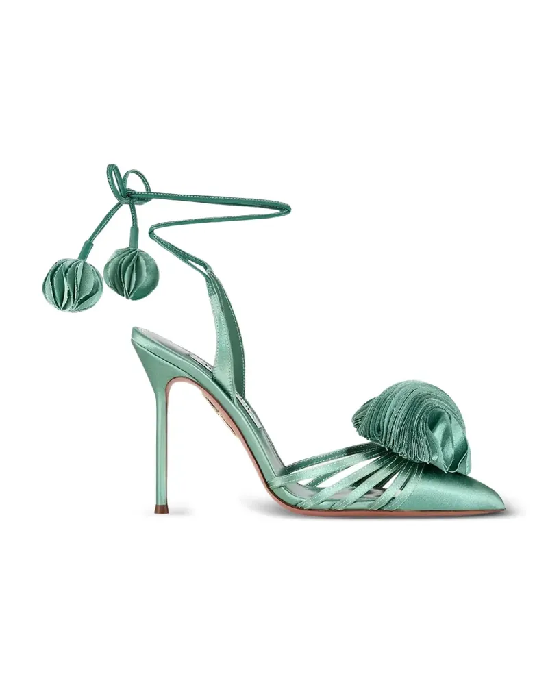 Aquazzura Wild Bloom Pumps 105cm - Grün Grün