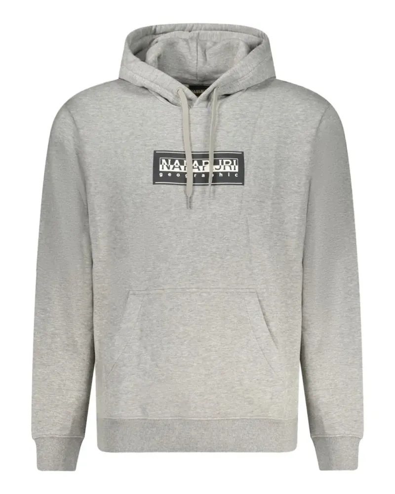 Napapijri box-logo hoodie - Grau Grau