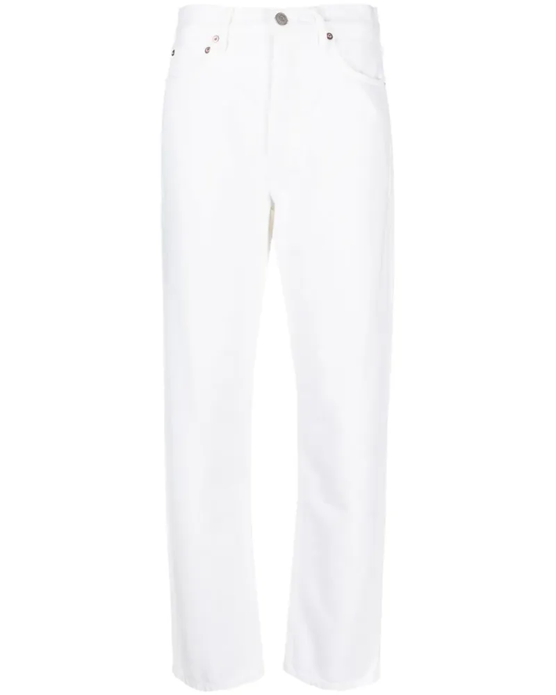 AGOLDE Jeans mit hohem Bund - Weiß Weiß