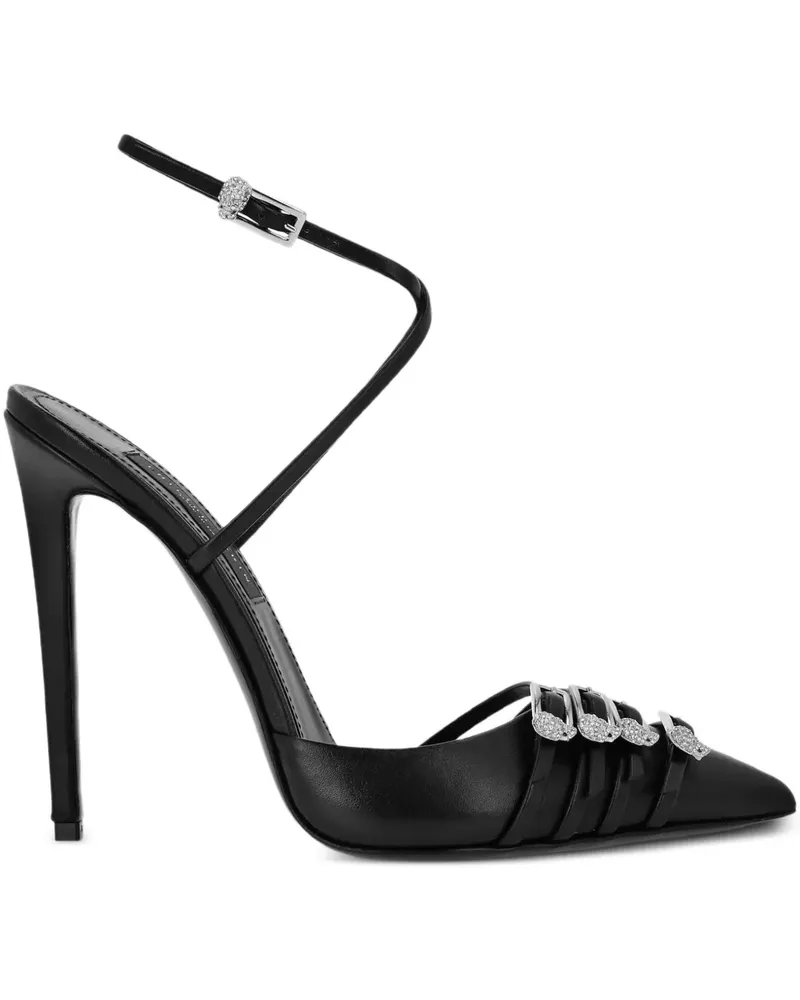 Philipp Plein Pumps mit Schnallenverzierung - Schwarz Schwarz